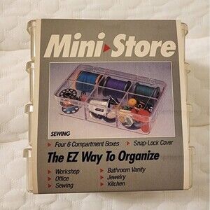 Mini Store 4 6-compartment organizers NWT